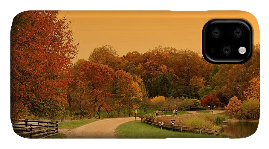 Autumn iPhone 11 Case featuring the photograph Autumn In The Park - Holmdel Park by Angie Tirado