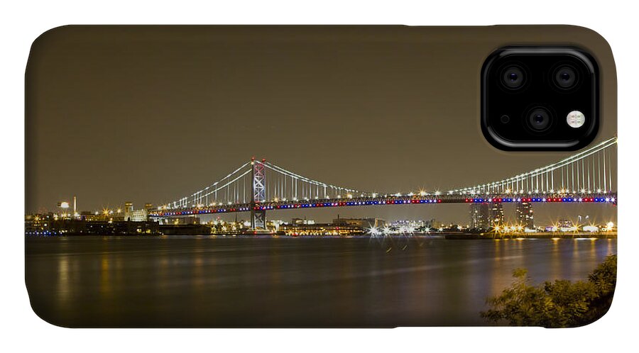 City iPhone 11 Case featuring the photograph Ben Franklin by Paul Watkins
