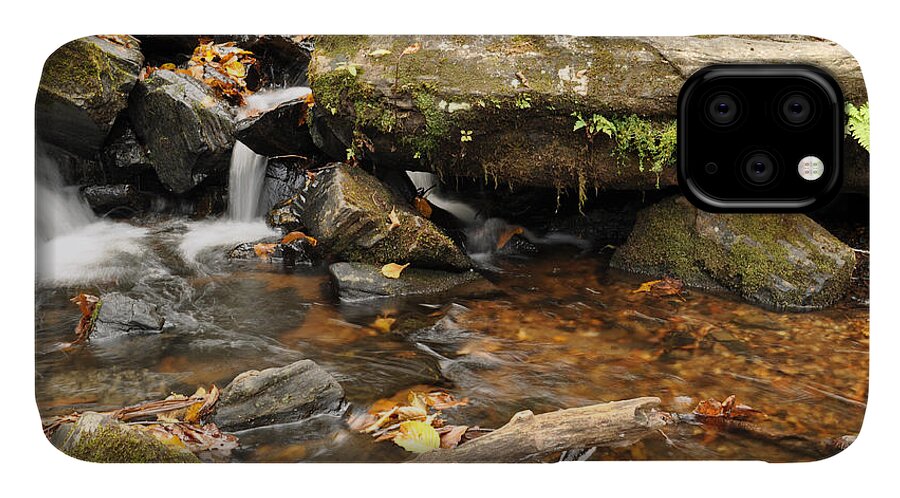 Crabtree Falls iPhone 11 Case featuring the photograph Big Crabtree Creek near the Blue Ridge Parkway by Bruce Gourley