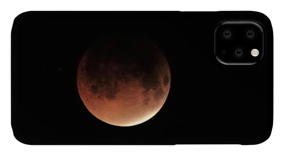 Moon iPhone 11 Case featuring the photograph Blood Moon by Bradford Martin