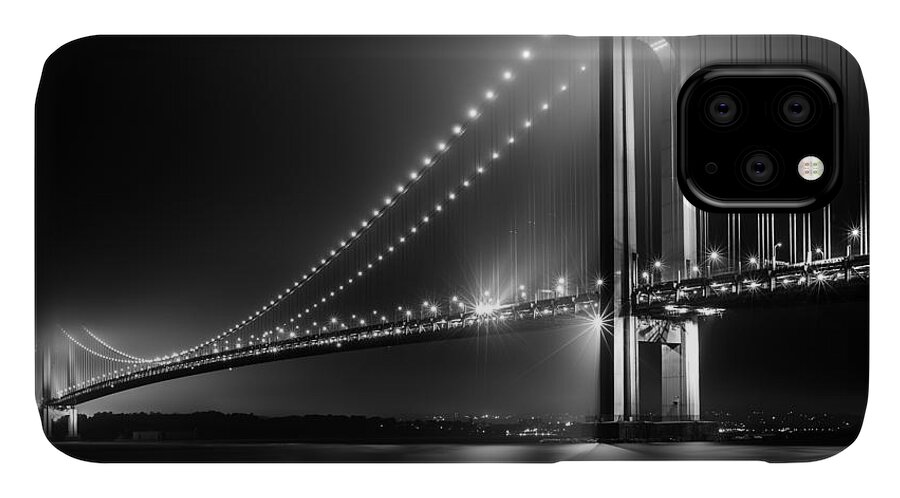 Brooklyn iPhone 11 Case featuring the photograph Bridging Verrazano Narrows by Mihai Andritoiu