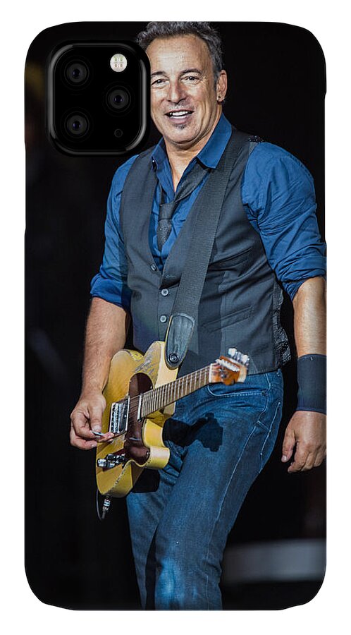 Bruce Springsteen iPhone 11 Case featuring the photograph Bruce Springsteen by Georgia Clare