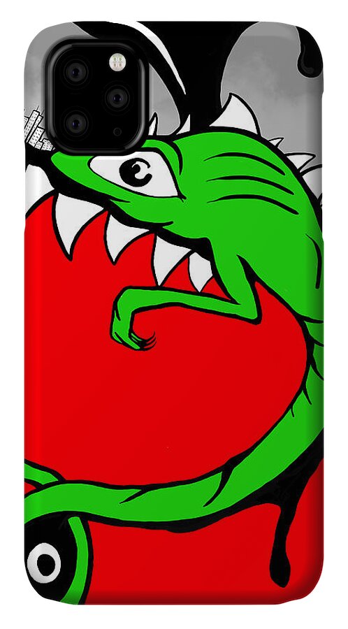 Lizard iPhone 11 Case featuring the digital art Change by Craig Tilley