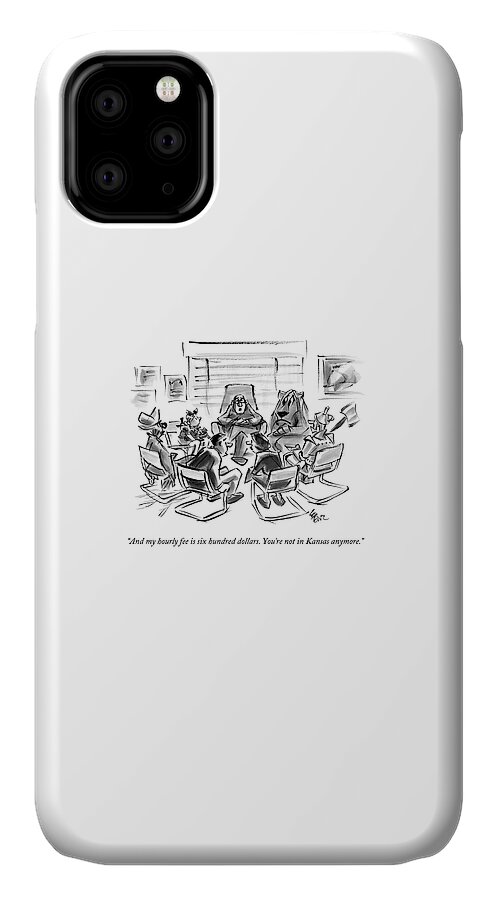 Characters From The Wizard Of Oz Have A Group iPhone 11 Case