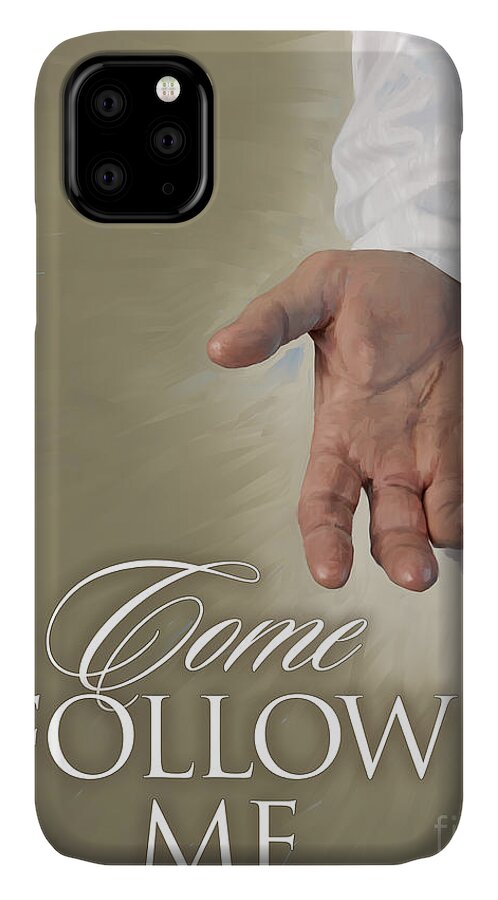 Christ iPhone 11 Case featuring the painting Christ's Hand by Robert Corsetti