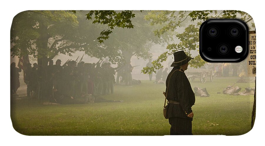 Civil War iPhone 11 Case featuring the photograph Civil War Reenactment 3 by Tom Doud