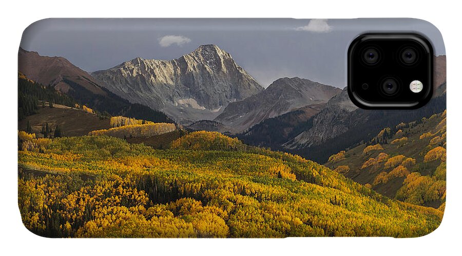 14ers iPhone 11 Case featuring the photograph Colorado 14er Capitol Peak by Aaron Spong