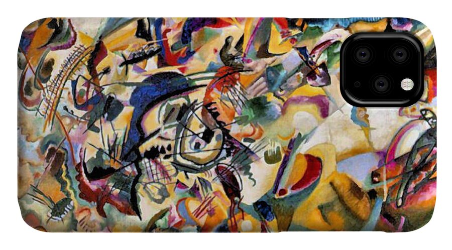 Wassily Kandinsky iPhone 11 Case featuring the painting Composition VII by Wassily Kandinsky