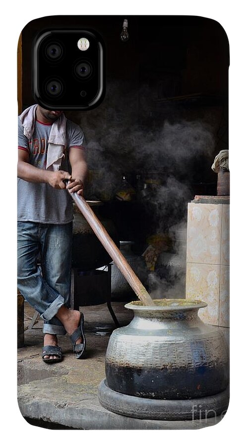 Breakfast iPhone 11 Case featuring the photograph Cooking breakfast early morning Lahore Pakistan by Imran Ahmed