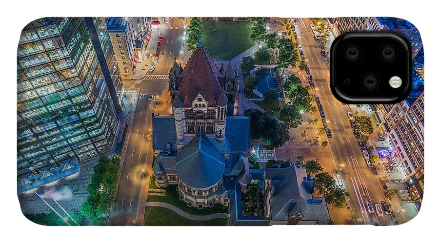 Boston iPhone 11 Case featuring the photograph Copley by Bryan Xavier