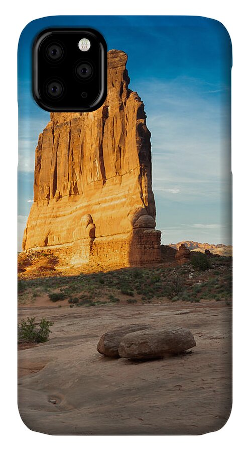 Jay Stockhaus iPhone 11 Case featuring the photograph Courthouse Rock by Jay Stockhaus
