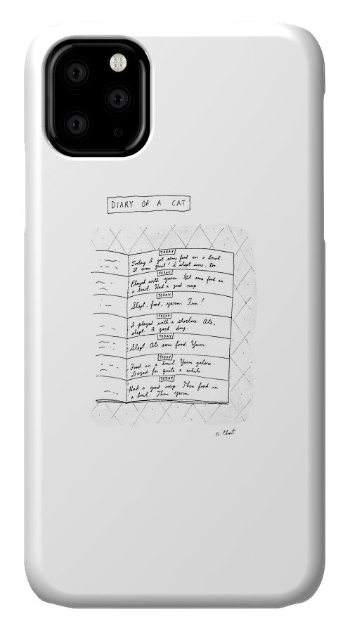 Diary Of A Cat: iPhone 11 Case