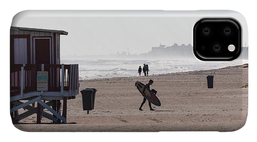 Beach iPhone 11 Case featuring the photograph Done Surfing by Ed Gleichman