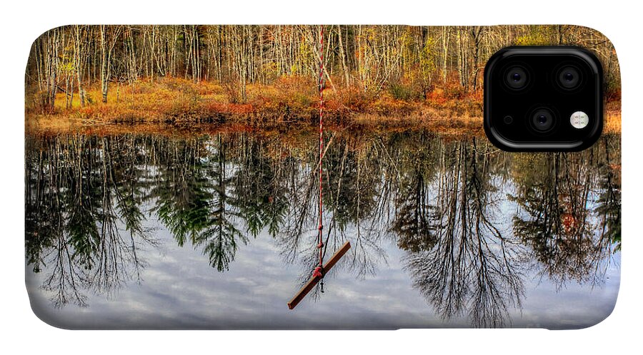 Line iPhone 11 Case featuring the photograph Drop Line by Brenda Giasson