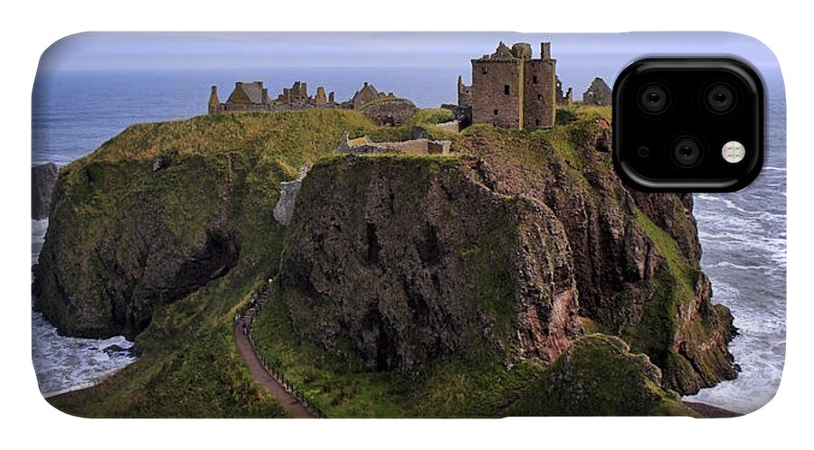 Scotland iPhone 11 Case featuring the photograph Dunnottar Castle Panorama by Jason Politte