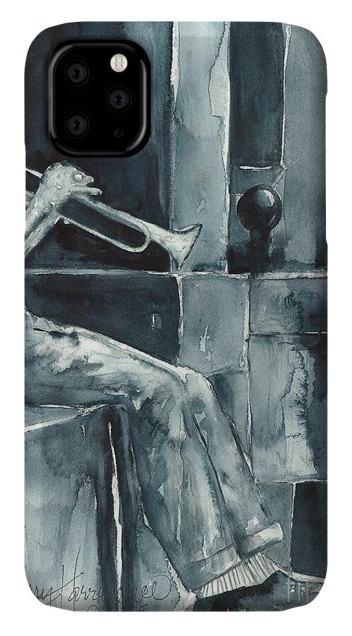 Original Wc 15x12 iPhone 11 Case featuring the painting Echo of the Spirit by Sherry Harradence
