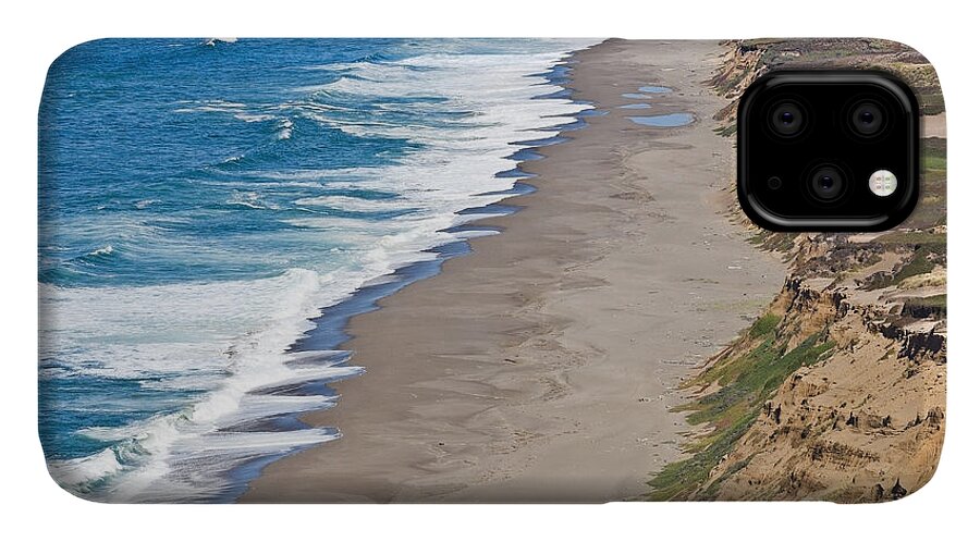 Beach iPhone 11 Case featuring the photograph Empty Beach by Richard J Thompson 