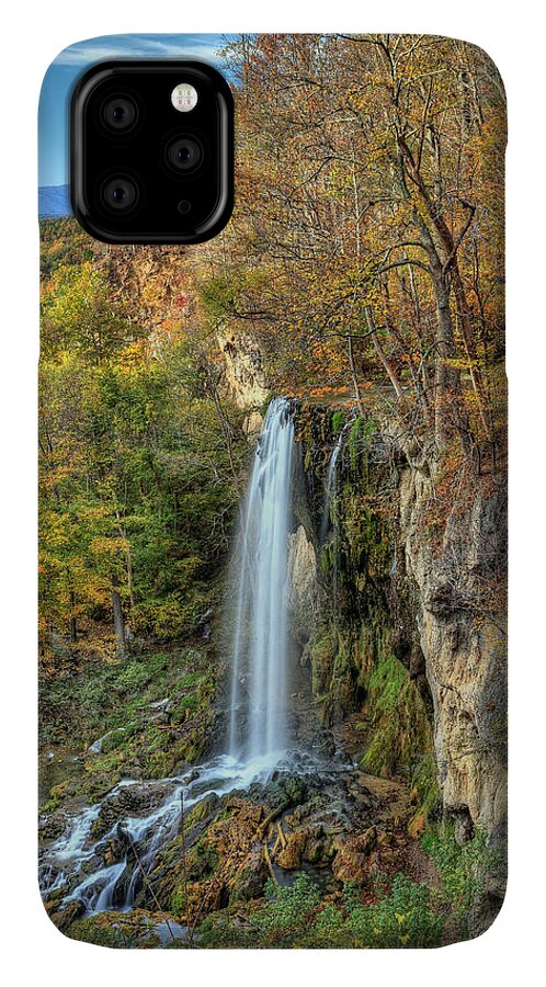 Falls iPhone 11 Case featuring the photograph Falling Springs Falls by Jaki Miller