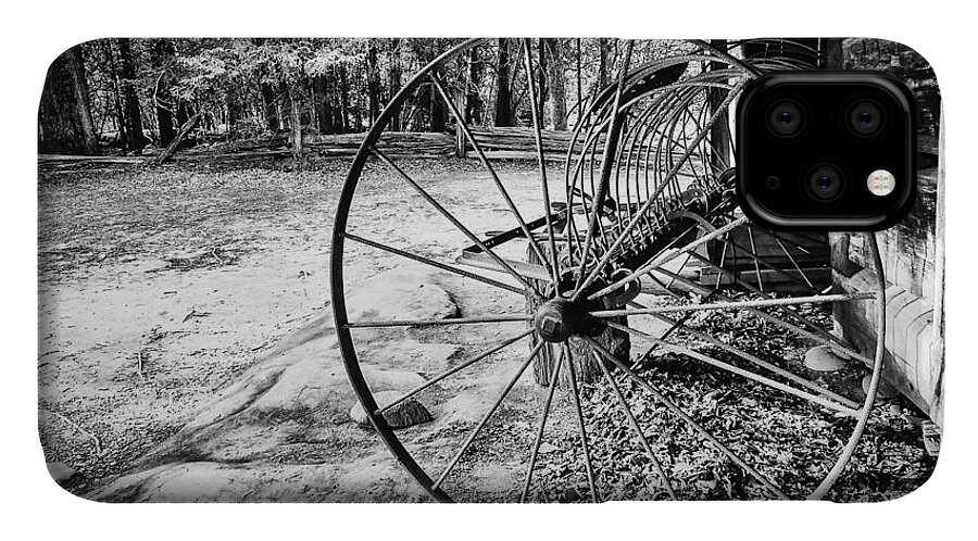 Great Smoky Mountains National Park iPhone 11 Case featuring the photograph Farm Equipment by Jay Stockhaus