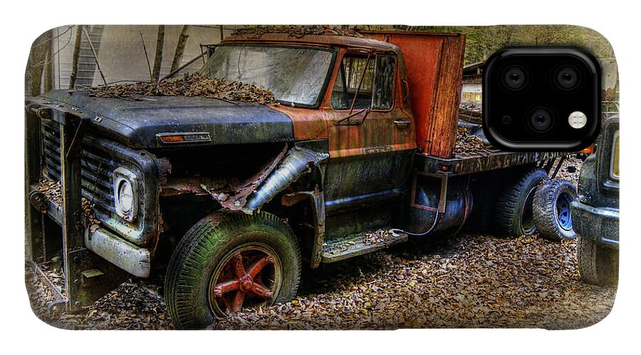 Derelict iPhone 11 Case featuring the photograph Finished Ford Finale. by David Birchall