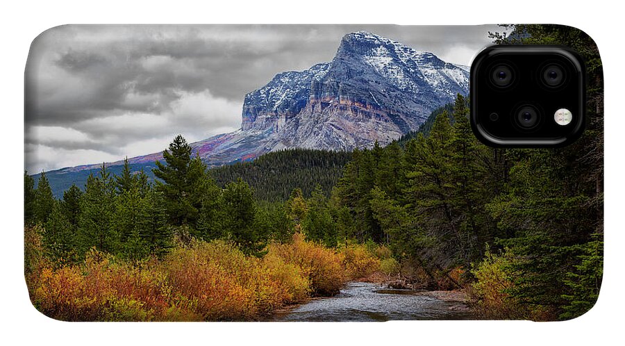 Montana iPhone 11 Case featuring the photograph First Dusting of Snow by Mary Jo Allen