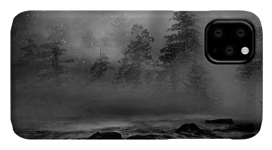 Geese iPhone 11 Case featuring the photograph First Snowfall Geese Migrating by Andrea Kollo