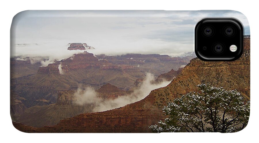 Dakota iPhone 11 Case featuring the photograph Fog is Lifting by Greni Graph