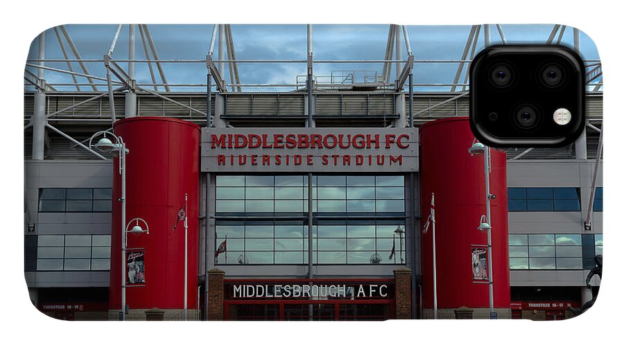 Middlesbrough iPhone 11 Case featuring the photograph Football Stadium - Middlesbrough by Scott Lyons
