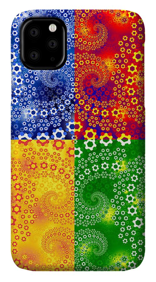 Four Winds iPhone 11 Case featuring the digital art Four Winds by E B Schmidt