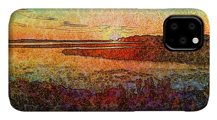 Sunset iPhone 11 Case featuring the photograph Georgian Bay Sunset by Claire Bull