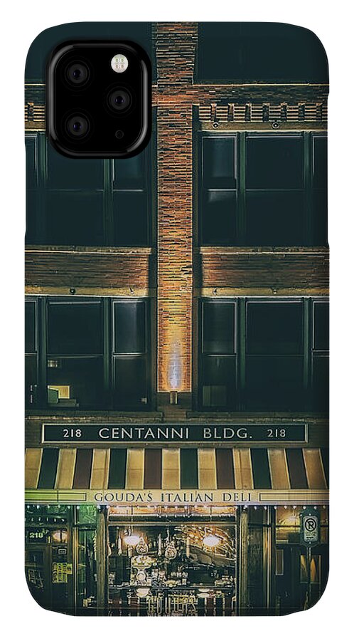 Architecture iPhone 11 Case featuring the photograph Goudas Italian Deli Color by Scott Norris