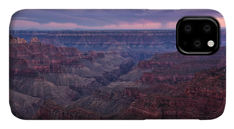Monsoons iPhone 11 Case featuring the photograph Grand Canyon North Rim by Tassanee Angiolillo