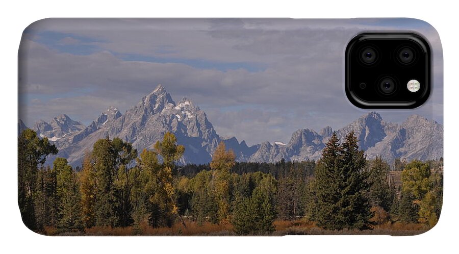 Mountains iPhone 11 Case featuring the photograph Grand Teton by Frank Madia