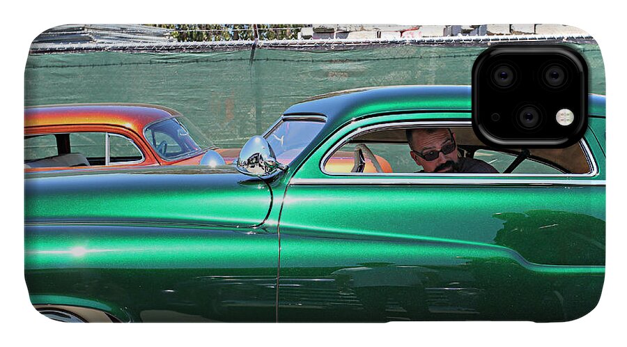 Mercury iPhone 11 Case featuring the photograph Green Merc by Steve Natale