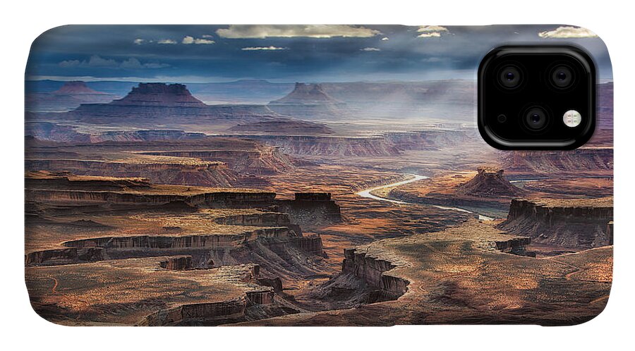 Green River iPhone 11 Case featuring the photograph Green River Overlook by Michael Ash