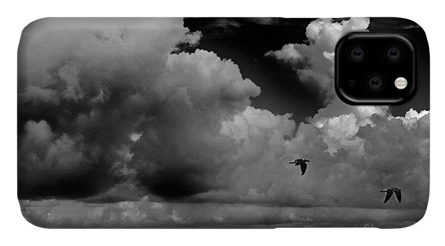 Clouds iPhone 11 Case featuring the photograph Heading Home by Ken Williams