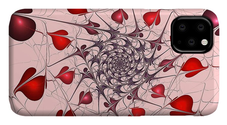 Malakhova iPhone 11 Case featuring the digital art Heart Catcher by Anastasiya Malakhova