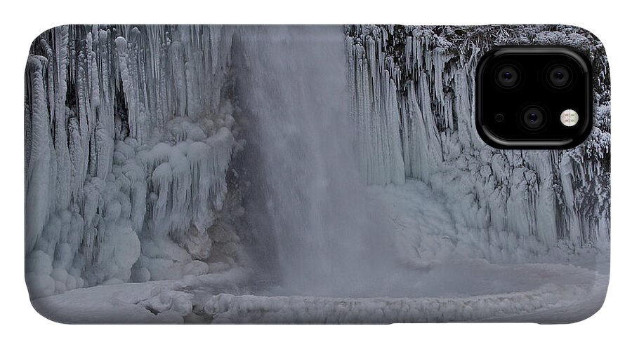 Horsetail iPhone 11 Case featuring the photograph Horsetail Falls CU A by Todd Kreuter