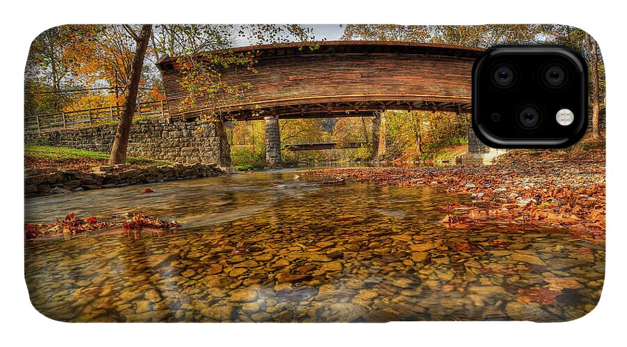 Humpback Covered Bridge iPhone 11 Case featuring the photograph Humpback Bridge by Jaki Miller