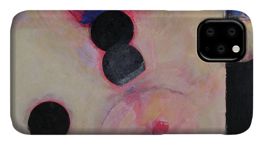 Abstract Painting iPhone 11 Case featuring the painting I Smell Chocolate by Cliff Spohn