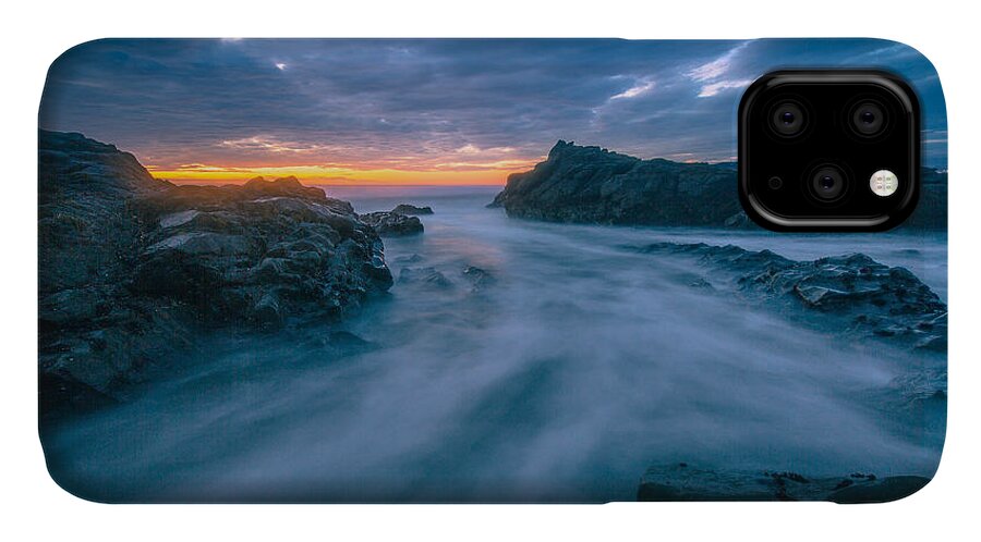 Cambria iPhone 11 Case featuring the photograph Ice Blue by Tim Bryan