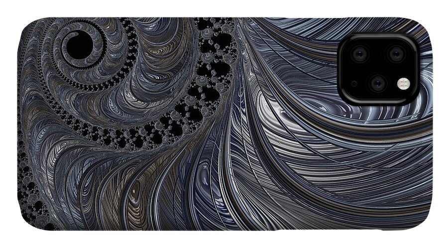 Fractal iPhone 11 Case featuring the digital art In The Elephant's Eye by Jon Munson II