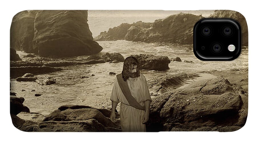 Alex-acropolis-calderon iPhone 11 Case featuring the photograph Jesus Walks Among Angels by Acropolis De Versailles