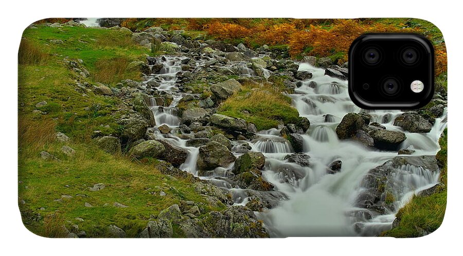 Lake District iPhone 11 Case featuring the photograph Lake District Waterfall by Martyn Arnold