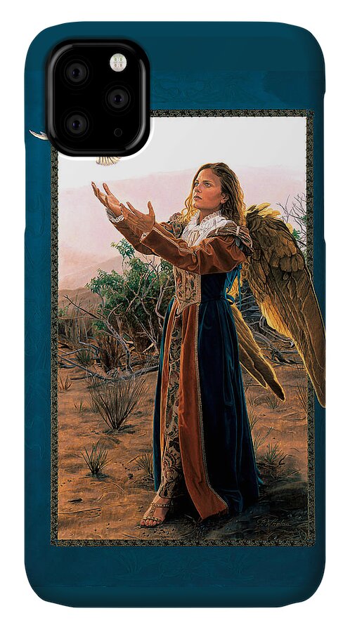 Whelan Art iPhone 11 Case featuring the painting Letting Go by Patrick Whelan
