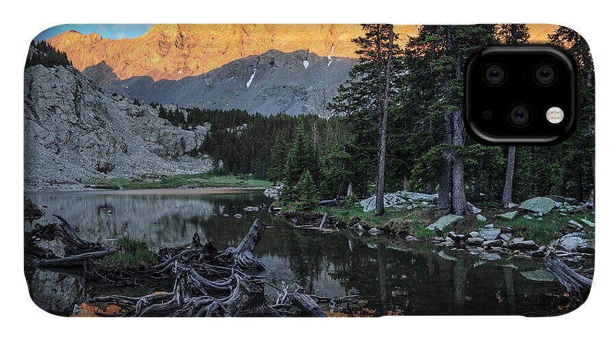 Little Bear iPhone 11 Case featuring the photograph Little Bear Peak and Lake Como by Aaron Spong