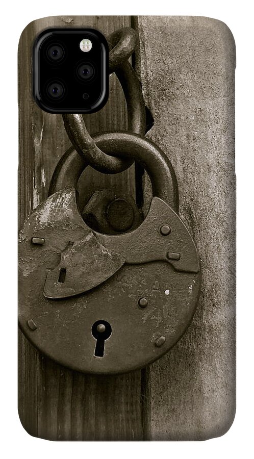 Lock iPhone 11 Case featuring the photograph Lockout by Kim Pippinger