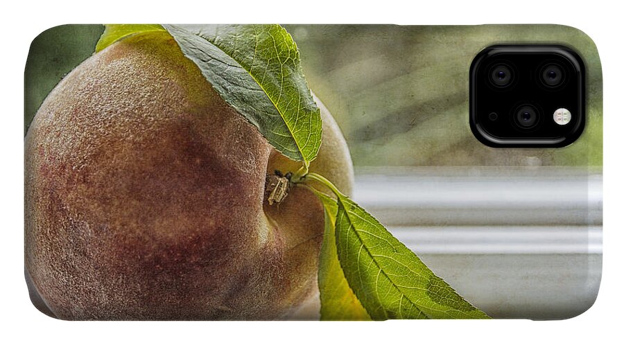 Luscious iPhone 11 Case featuring the photograph Luscious Peach by Terry Rowe
