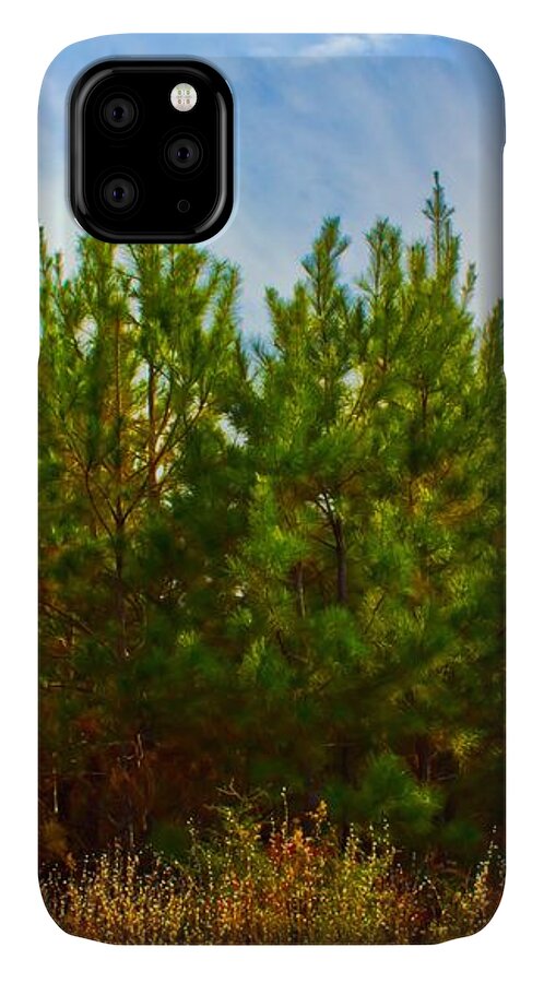 Michael Tidwell Photography iPhone 11 Case featuring the photograph Magical Pines by Michael Tidwell
