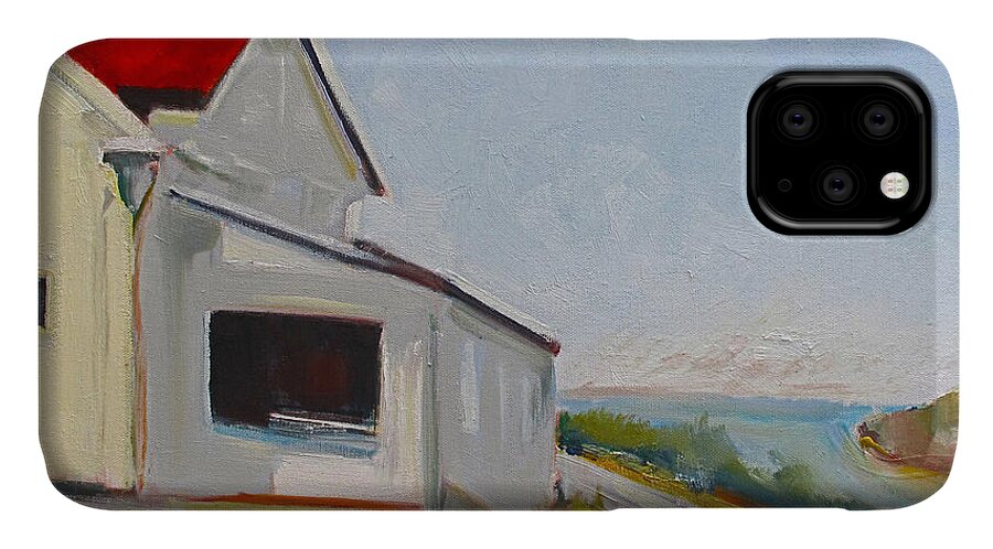 House iPhone 11 Case featuring the painting Marin Headlands House by Suzanne Giuriati Cerny